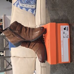 Miz-Mooz Leather Ankle Boots - Suzy